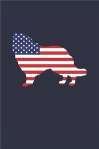 Collie Journal - Collie Notebook - Fourth Of July Gift for Collie Lovers