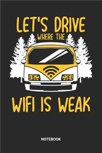 Let's Drive Where The Wifi Is Weak Notebook