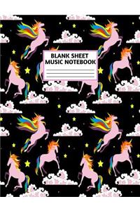 Blank Sheet Music Notebook