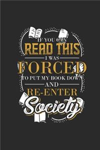 I Was Forced To Put My Book Down