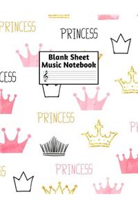 Blank Sheet Music Notebook