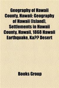 Geography of Hawaii County, Hawaii