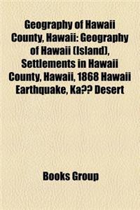 Geography of Hawaii County, Hawaii