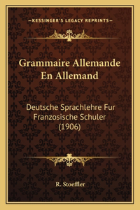 Grammaire Allemande En Allemand