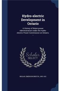 Hydro-electric Development in Ontario