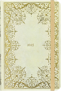 2025 Gilded Ivory Weekly Planner (16 Months, Sept 2024 to Dec 2025)