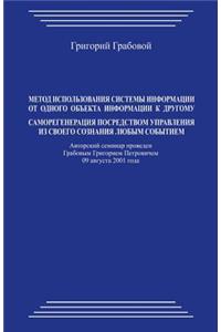 Metod Ispol'zovanija Sistemy Informacii OT Odnogo Obekta Informacii K Drugomu: Samoregeneracija Posredstvom Upravlenija Iz Svoego Coznanija Ljubym Sobytiem