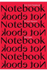 Dot Grid Notebook 1/4 Inch Squares 160 pages