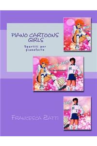 Piano Cartoons Girls
