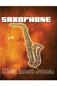 Saxophone Music Lesson Journal