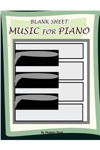 Blank Sheet Music For Piano