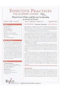 Department Chairs and Servant Leadership