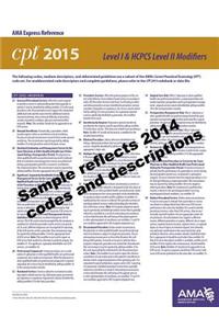 CPT Level I and HCPCS Level II Modifiers 2015 Express Reference Coding Card