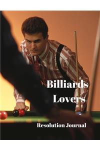 Billiards Lovers Resolution Journal