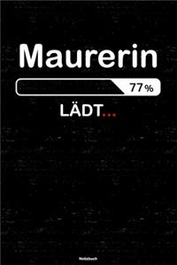 Maurerin Lädt... Notizbuch
