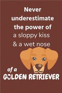 Never underestimate the power of a sloppy kiss & a wet nose of a Golden Retriever