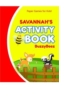 Savannah's Activity Book