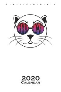 Cool Cat with sunglasses Calendar 2020