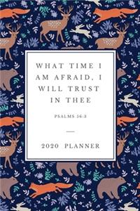 What time I am afraid, I will trust in thee