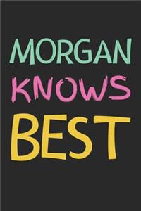 Morgan Knows Best: Lined Journal, 120 Pages, 6 x 9, Morgan Personalized Name Notebook Gift Idea, Black Matte Finish (Morgan Knows Best Journal)