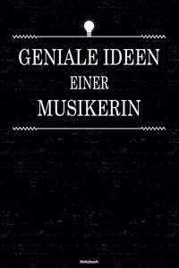Geniale Ideen einer Musikerin Notizbuch