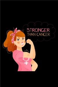 Stronger Than Cancer Pink Survivor Women Notebook
