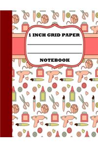 1 Inch Grid Paper Notebook