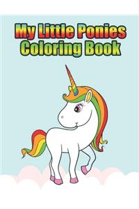 my little ponies coloring book