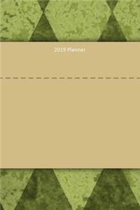 2019 Planner: Green Label - 6 X 9 Daily Weekly Monthly Annual Organizer Scheduler with Contacts & Passwords & Birthdays