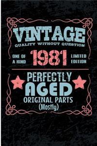 Vintage Quality Without Question One of a Kind 1981 Limited Edition Perfectly Aged Original Parts Mostly