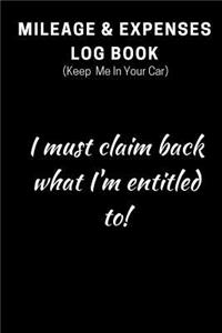 Mileage Log/Expenses Book