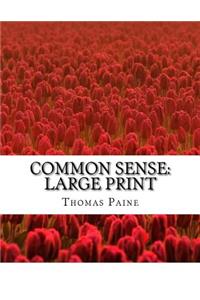 Common Sense: Large Print