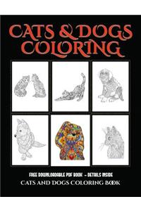 Cats and Dogs Coloring Book