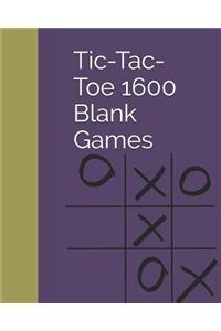 Tic-Tac-Toe 1600 Blank Games