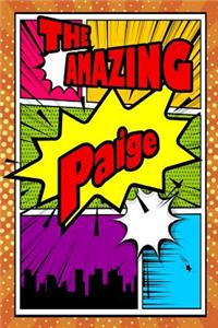 The Amazing Paige: Blank Cookbook Recipes & Notes Featuring 120 Pages 6x9