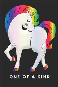One of a Kind Rainbow and White Unicorn
