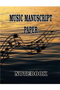Music Manuscript Paper Notebook