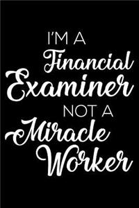 I'm a Financial Examiner Not a Miracle Worker