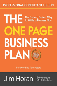 One Page Business Plan Professional Consultant Edition