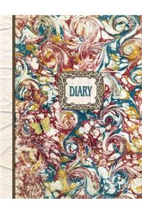 Spencerian Marbled Any Year Diary