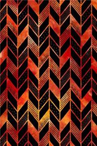 Journal Notebook Abstract Feather Pattern 5
