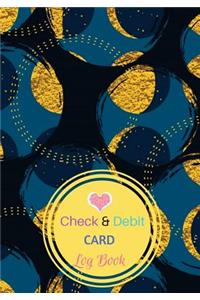 Check And Debit Card Log Book