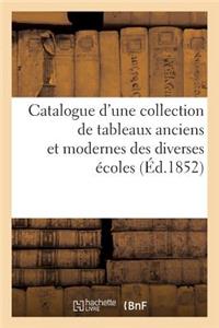 Catalogue d'Une Collection de Tableaux Anciens Et Modernes Des Diverses Écoles