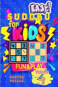 Easy Sudoku for Kids - The Super Sudoku Puzzle Book Volume 4