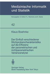 Der Einfluß verschiedener Stichprobencharakteristika auf die Effizienz der parametrischen und nichtparametrischen varianzanalyse