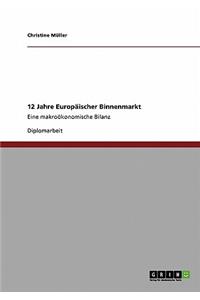 12 Jahre Europäischer Binnenmarkt