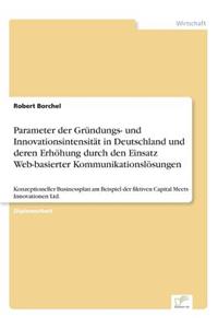 Parameter der Gründungs- und Innovationsintensität in Deutschland und deren Erhöhung durch den Einsatz Web-basierter Kommunikationslösungen