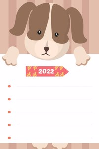 2022 - Agenda et carnet de rendez-vous quotidien