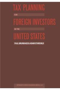 Tax Planning for Foreign Investors in the United States