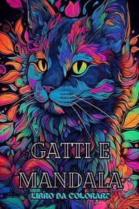 Gatti con mandala - Libro da colorare per adulti. Bellissime pagine da colorare